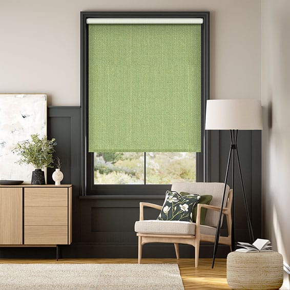 choices paleo linen spring green roller blind